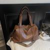 Bolsas de Mão de Grande Capacidade Retrô para Outono e Inverno, Bolsas Transversais, Bolsas Tote Casuais Femininas, Bolsas de Ombro de Viagem Modernas e Versáteis