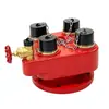 Conector de brida de instalación de bomba de agua contra incendios con colector de latón de cuatro salidas accesorios de conexión de bomba de agua contra incendios de múltiples salidas