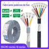 Atacado 2547 fio blindado cinza 3 6 8 10 núcleo 28 26 14awg cabeça magnética multi-núcleo fio de áudio enrolamento fio