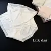 N008 calcinha modal cor sólida simples jacquard de renda respirável para mulheres cintura alta outlet de fábrica