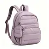 Mochila pequeña informal para mujer, mini, impermeable, de nailon, ligera, acolchada, con relleno de plumón, hecha a medida, de alta calidad