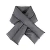 Bufanda de invierno para mujer, moda europea y americana, algodón imitación plumón, cálida, a prueba de frío, almacenamiento de calor, a prueba de viento, otoño e invierno, bufanda para hombre de color sólido
