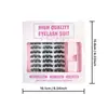 Set de Pestañas Postizas Transfronterizo, Gran Capacidad, Engrosadas y Encriptadas, Pestañas Postizas de Flor Grande Rizadas, Maquillaje Exquisito, Natural y Cómodo