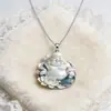 Collar con Colgante de Zorro de Nueve Colas y Bagua Doble Dragón Estilo Chino Tradicional Esmaltado para Mujer, Cadena Ligera de Lujo para Clavícula