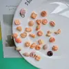 Galletas Mini Manicura, Comida y Juguetes, Accesorios Mixtos de Resina, Pegamento de Crema DIY, Materiales para Joyería de Hebillas de Zapato con Agujero Caseras
