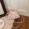 2026 Verão Estilo Coreano Estilo Ins Super Doce Boca de Clipe Coração de Menina Explodindo Listrado Xadrez Versátil Bolsa de Ombro Único Bolsa Feminina