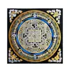 Thangka Pintado Exclusivamente à Mão, Pintura Decorativa de Altar Mandala Vajra Dourado Preto Premium Nepalês, Pintura para Pendurar em Altar de Escritório