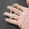 Donglong Jade Ping'an Fivela Colar de Jade 4mm Quartizito Jade Fivela de Jade Pulseira Colar Conjunto de Duas Peças Atacado