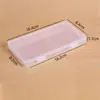 Caixa de Armazenamento Retangular de Plástico PP Transparente Organizador de Arquivos Recibos Transfronteiriço Caixa de Armazenamento Plana para Cartões Papelaria