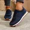 Zapatillas Deportivas Alemanas de Suela Gruesa para Mujer Otoño 2025 Comercio Exterior Transfronterizo Talla Grande Nuevo Punta Redonda con Cordones Casual Deportivo Zapatos Forrest Gump para Mujer