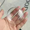 Esfera plana bola acrílica bola transparente bola hueca bola de plástico carcasa de bola bola redonda aplanada esférica plana bola colgante colgante adorno de Navidad