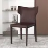 Sillas de comedor estilo italiano personalizadas para uso doméstico, sillas con respaldo para restaurante, suministro transfronterizo directo para sillas de recepción y sala de reuniones de hotel y restaurante, mesas y sillas de comedor