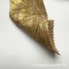 Tela de terciopelo arrugado en toda la superficie con relieve dorado, tela plisada lavada con brillo tridimensional para vestidos de gala y camisas
