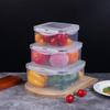 Caja de conservación de alimentos frescos para refrigerador, caja sellada, caja de almacenamiento de alimentos congelados de grado alimenticio, caja de almacenamiento de alimentos de plástico para calentar en microondas