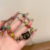 Pulsera Popular Linda y Adorable de Gatito de Xiaohongshu para Mujeres, Pulsera Tejida Colorida Hecha a Mano, Accesorio de Mano Versátil Estilo Étnico