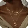 Collar de Abalorios Irregulares de Anillo Cruzado Europeo y Americano Multicapa Estilo Ins Personalidad Creativa Gargantilla Exagerada en Capas