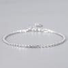 Pulsera de coliflor de plata s925 con cadena brillante para novia, importada de Italia.