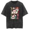 Comercio exterior nueva camiseta lavada para hombre y mujer animación casa de juegos de espías Spy X Family casual parejas manga corta