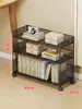 Estante de almacenamiento de escritorio, organizador de bocadillos de varias capas en la mesa del comedor, portavasos para encimera de sala de estar, organizador de cosméticos, estantería para escritorio de oficina