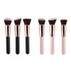 Brocha de Base Única Cabeza Plana Cabeza Redonda Cabeza Inclinada Brocha de Maquillaje para Base de Crema BB Crema de Base Modificación Contorno Maquillaje de Base Herramienta de Maquillaje de Belleza