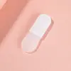 Mini Cepillo de Silicona para Mascarilla de Punta de Dedo Mini Ventilador con Mango Corto Herramienta de Belleza Facial para Mascarilla de Barro Cepillo de Maquillaje Portátil