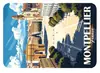 Imanes de nevera con ilustración de las ciudades francesas París, Niza y Marsella, arquitectura de estilo europeo, souvenirs turísticos culturales y creativos, pegatinas magnéticas, regalos