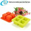 Spot Atacado Molde Quadrado de Silicone com 4 Cavidades para Bolo DIY Criativo Artesanal Molde para Sabonete Chocolate Gesso para Aromaterapia