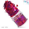Dark Red Laser Set Cross-Border 12 cores Mixed Nail Art Sequins Espumante em pó Nail Art Jewelry Drill Nail Sticker
