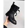 Otoño Invierno 2026 Nuevas Botas de Moda Retro con Punta Redonda, Tacón Grueso, Hebilla, Botines Versátiles, Elegantes, para Mujer