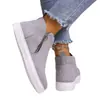 Zapatos Deportivos Cruzados Nuevos para Primavera y Otoño 2025 Estación Independiente de Amazon Zapatos Casuales para Mujer con Doble Cremallera Europea y Americana