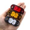 Venta al por mayor de comercio exterior impermeable 2LED perlas de lámpara piraña camión camión luces laterales camión luces laterales camión luces de ancho