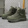 Selección de Influencers de Moda Transfronterizos Tallas Grandes Invierno 2025 Estilo Británico Botas de Trabajo Martin de Suela Gruesa para Hombres