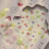 Pegatinas para Uñas Shell-Gloss, Populares Pegatinas para Uñas Frescas y Transparentes, Decoraciones Frutales de Uñas para el Verano, Pedrería para Uñas