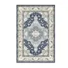 Tapete persa estilo vintage para sala de estar, quarto, varanda, cabeceira da cama, hall de entrada; tapete de chão à prova de poeira, resistente à sujeira, resistente ao desgaste, antiderrapante