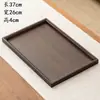Fábrica Fuente Venta al por Mayor Color Nogal Rectangular Bandeja de Té Doméstica Bandeja Seca de Té Café Fruta Servicio Bandeja Multiusos