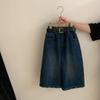Conjunto de Outono 2025 para Meninas, Novo Estilo, Conjunto de Duas Peças para Meninas Grandes com Jaqueta com Capuz e Jeans de Lã de Nove Pontos, Moderno