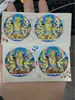 Gran Venta Tanka Tibetano Nepalí Puro Pintado a Mano de los Ocho Signos del Zodíaco Protegiendo al Bodhisattva Manjushri de Ocho Brazos 3.5 Núcleo de Tarjeta