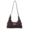 Bolso de mano nuevo para mujer con un toque vintage de alta gama, en un hermoso color marrón, un bolso de hombro y axila elegante y versátil para el trabajo y los desplazamientos