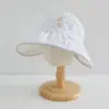 Chapéu de Sol Infantil, Estilo Verão Fino, Aba Larga, Proteção UV, Chapéu de Topo Aberto, Chapéu de Sol Fofo Estilo Coreano para Bebês Meninas
