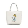 Bolsa de Lona Bolso para Estudiante Universitaria Bolso de Mano para Clase Gran Capacidad Bolsa de Compras Bolso Tote Versátil Venta al por Mayor Cabello