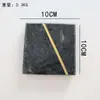 Posavasos de Mármol Natural Estilo Nórdico Ins Nuevo Creativo con Incrustaciones Doradas Posavasos Aislante Térmico Esterilla para Café Accesorios para Fotos