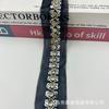 Novo Laço de Malha com Miçangas Estilo Diamante 4,5CM de Largura Roupas Nearline Acessórios Decorativos Outlet de Fábrica