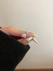 Anillo Abierto de Diseño Nicho Planeta Saturno Esmalte de Zirconio Gota de Aceite para Mujer ins Lujo Ligero de Alta Gama Anillo de Dedo Anillo