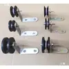 Polia com suporte para passagem de fio, polia fixa, parafuso de zinco cor aço inoxidável, fio, polia têxtil, polia guia de máquina de cardagem, guia de fio