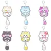 Venta Caliente Transfronteriza Llavero Colgante de Gato Lindo Acrílico Oscilante Patrón de Dibujos Animados Colgante Creativo para Descompresión
