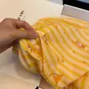 Pijama de Niña con Rayas Amarillas y Estrellas, Conjunto de Pantalón y Manga Larga de Cuello Redondo para Primavera y Otoño, Ropa de Casa Casual Estilo Perezoso