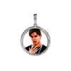 Europa y Estados Unidos DIY foto cual Círculo Gankun marco de fotos color sólido colgante sólido hip hop joyería collar joyería al por mayor