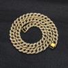 Joyería Hip-Hop Estilo Europeo y Americano Colgante para Hombres y Mujeres Diamante Completo Cadena de Oro Tachonada con Diamantes Cubanos Accesorios de Rap Geométrico Hip-Hop