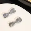 Nova Princesa Fugitiva Yk2 Flash Diamante Laço Strass Broche Popular Doce e Requintado Alfinete de Roupa Broche Decorativo