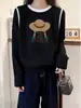 Camiseta de forro polar de manga larga con bloques de color para mujer, engrosada, color albaricoque, top cálido, moderno, versátil, adelgazante y de moda, capa base